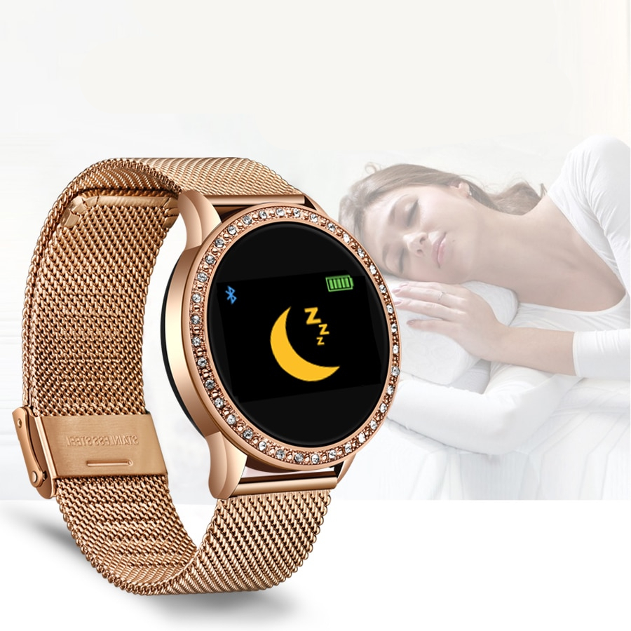 Women's Elegant Smart Watch Decorated with Stones