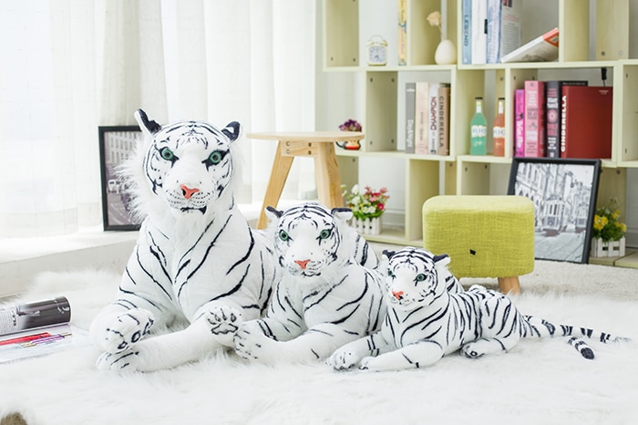 30-120 cm Tiger Leopard White Tiger Jaguar Plush Soft Toys